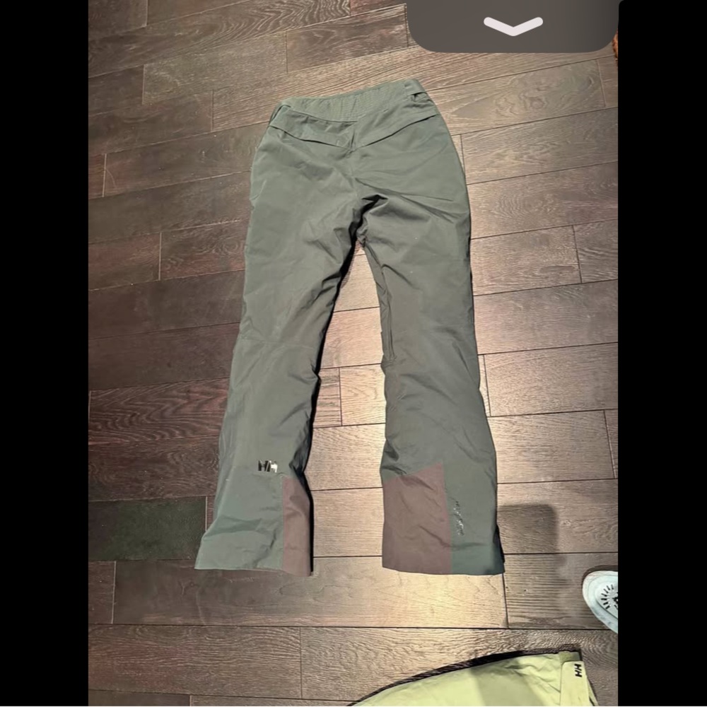 Green snowboard pants